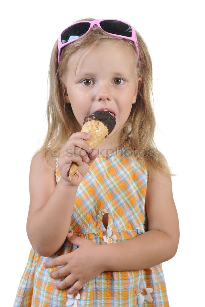 Similar – long-haired boy enjoys marble cake