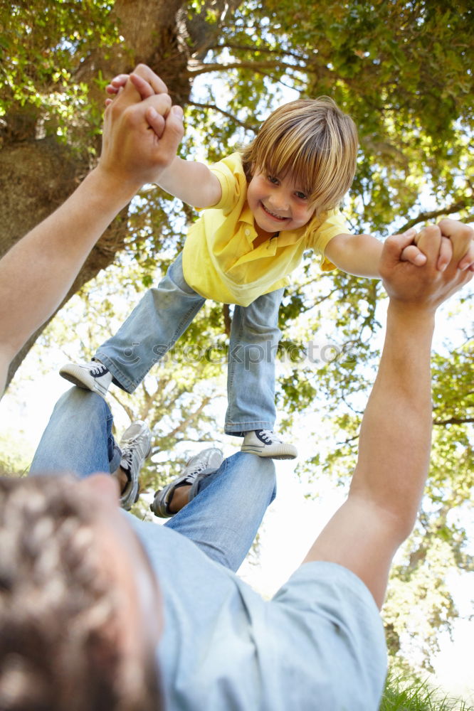 Image, Stock Photo Happy lesbian couple with child