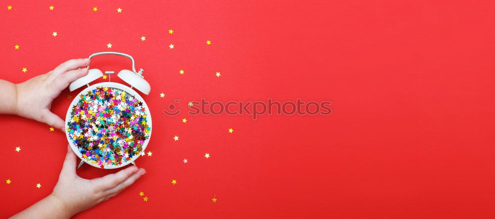 Similar – red background with childrens plastic toys