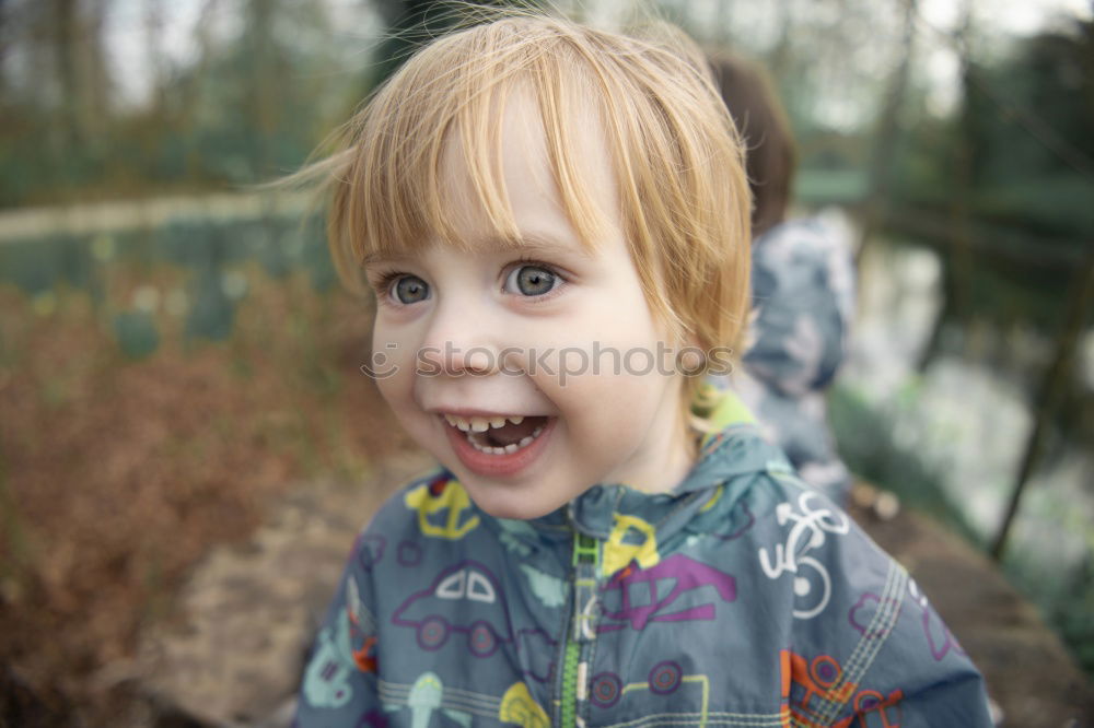 Similar – Image, Stock Photo Portrait of a young boy in a forest