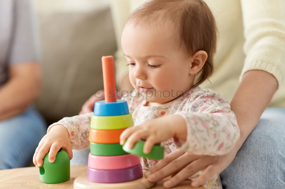 Similar – Image, Stock Photo Little child and father are drawing on a paper.