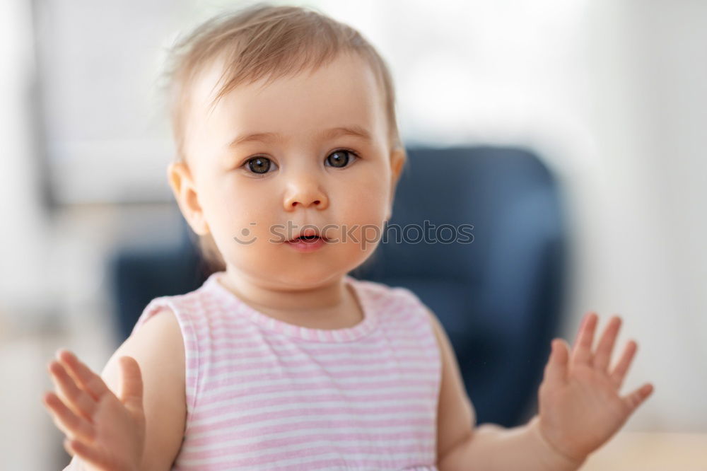 Similar – Image, Stock Photo Baby eats alone. Eating