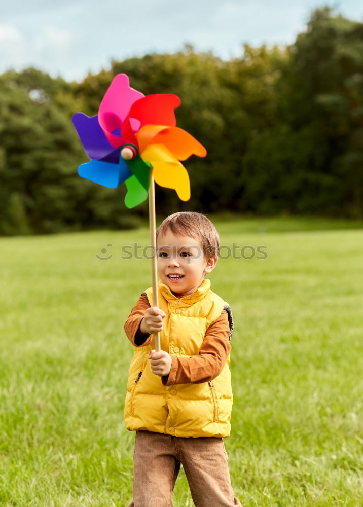 Similar – Woman hold bouquet of origami flowers