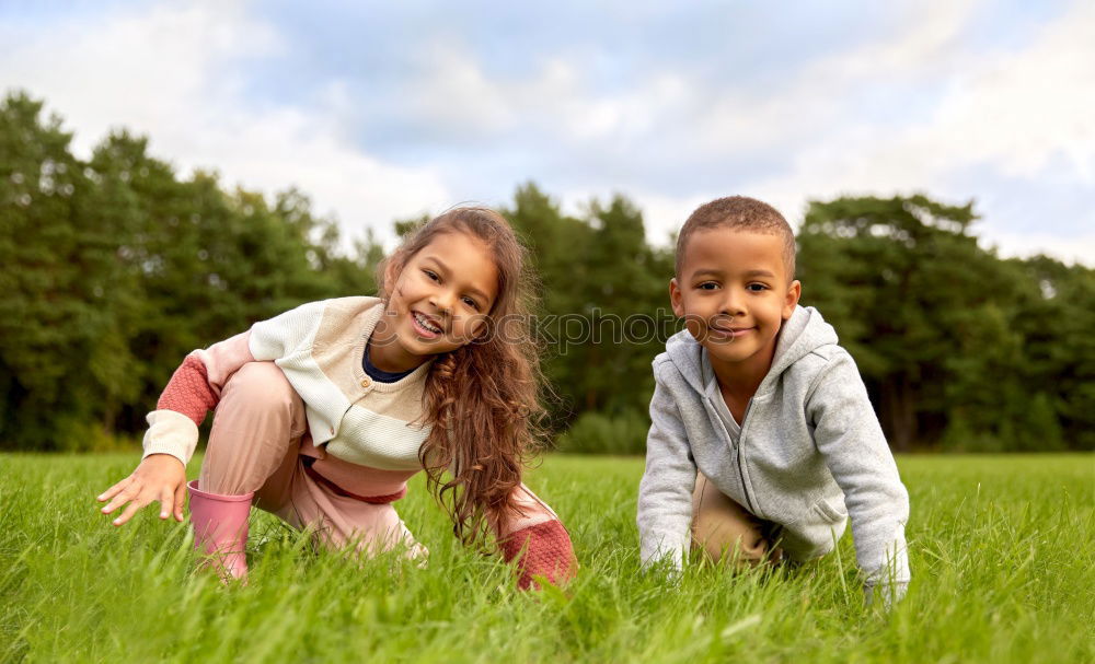 Similar – meadow children Meadow