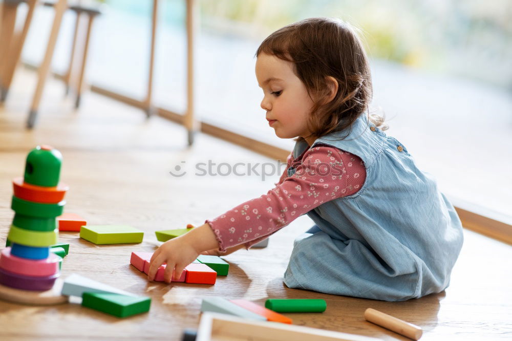 Similar – two beautiful sibling sisters playing at home