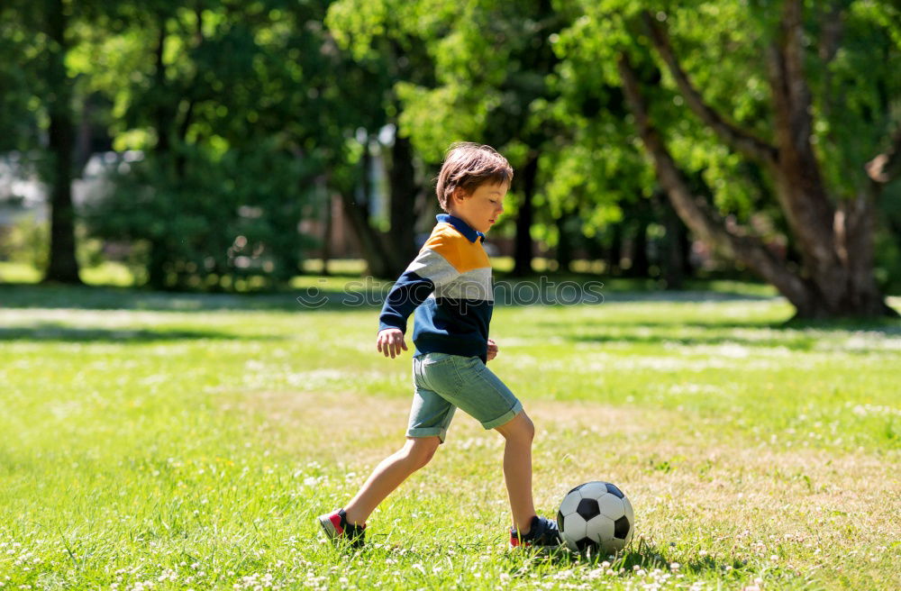 Kids Play Soccer, Boy, Girl, Goal