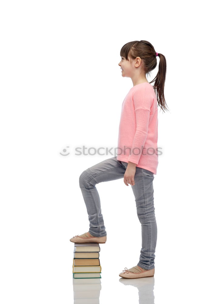 Similar – Image, Stock Photo Kid playing with skateboard