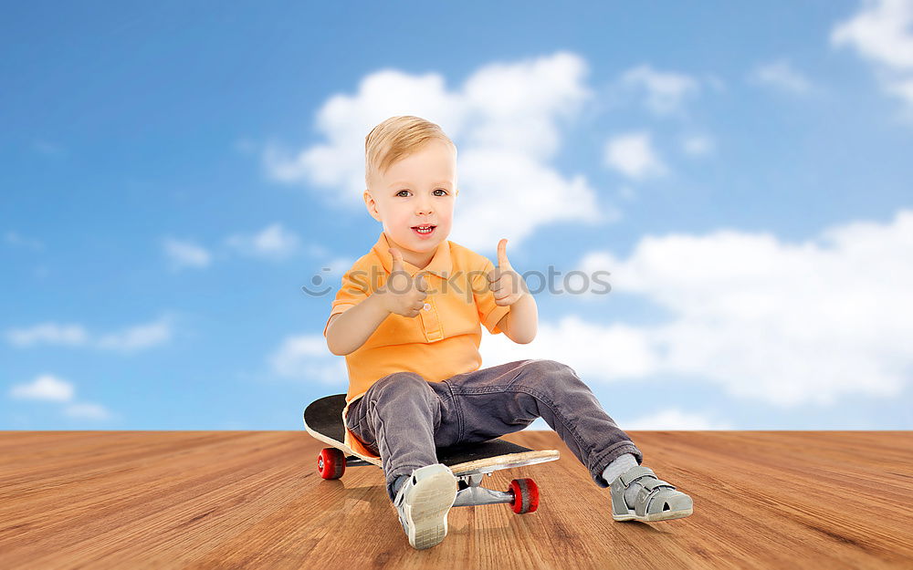 Similar – Image, Stock Photo Child climb a climbing wall