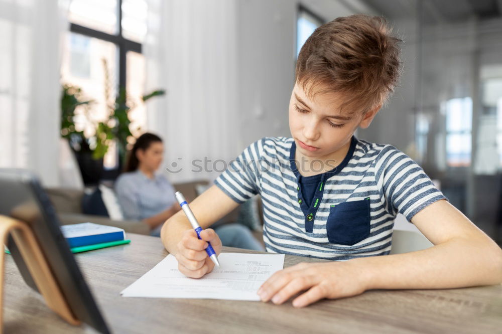 Similar – homework Boy (child)