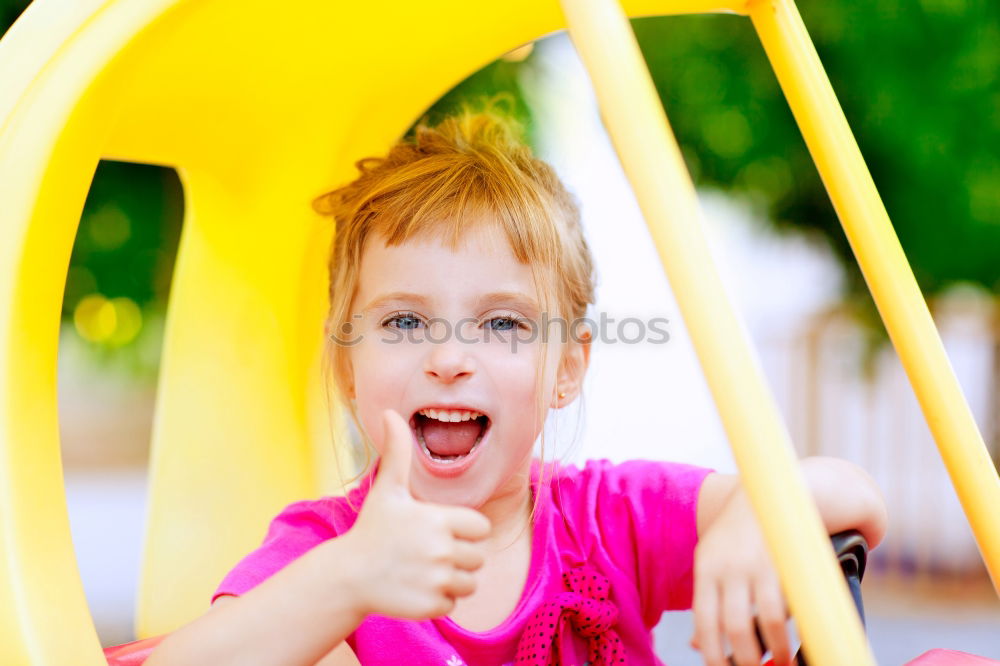 Similar – Image, Stock Photo Lovely little girl in a park