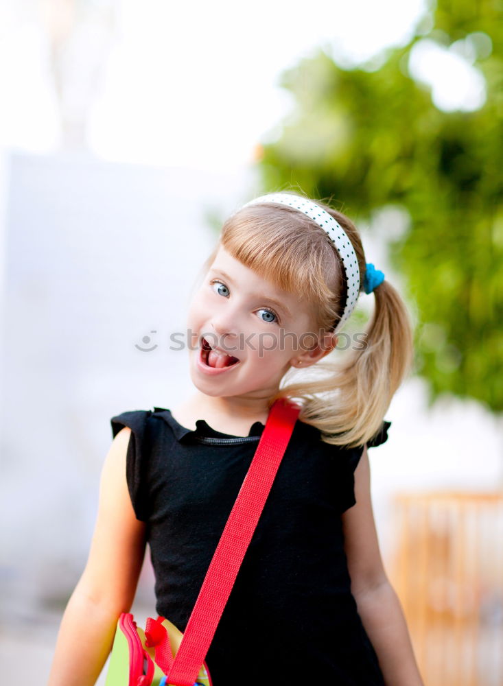 Similar – Little girl playing in a urban park