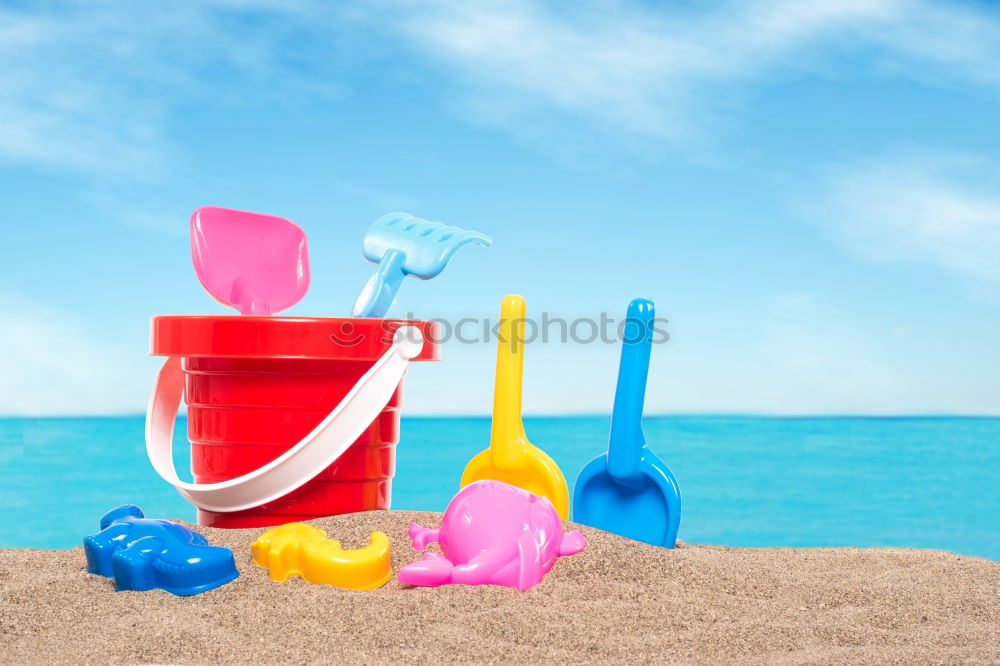 Similar – Image, Stock Photo Sand toys on the beach