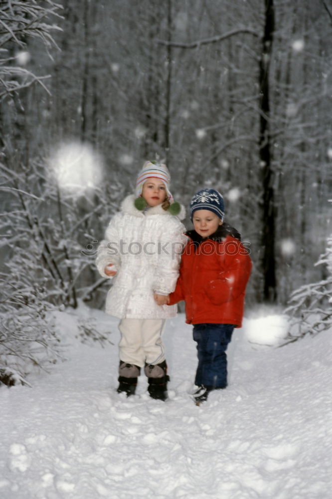 Similar – Image, Stock Photo cute Brothers and sisters