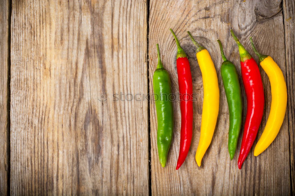 Similar – Frische Peperoni auf dem Zweig mit Blättern