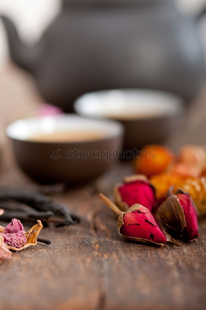 Similar – Image, Stock Photo Tea with blossoms in the wood shovel