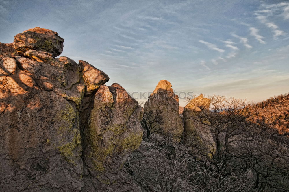 Similar – View of the Teufelsturm and the Elbe valley