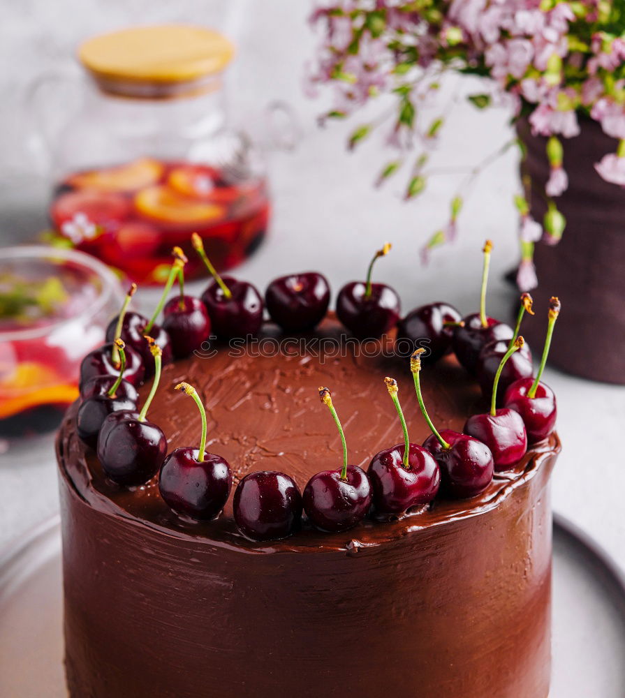 Image, Stock Photo flower cake R Food Cake