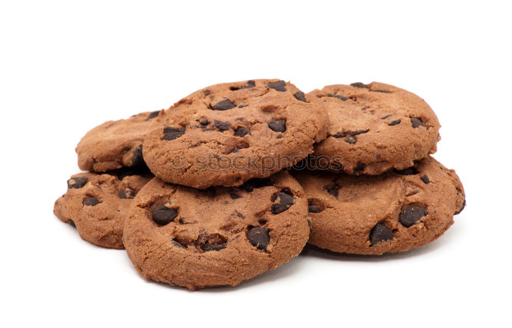 Similar – Image, Stock Photo Double Chocolate Chip Cookies