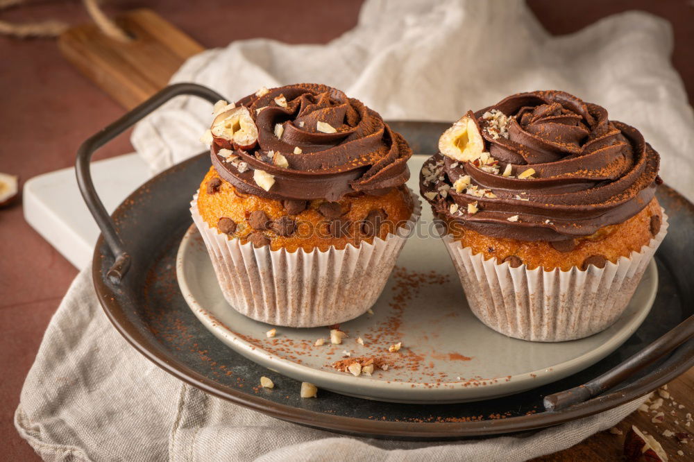 Similar – Image, Stock Photo chocolate muffins Food