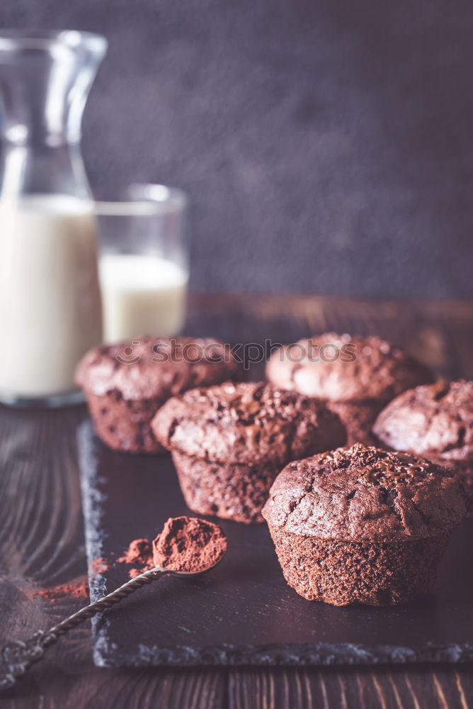 Similar – Image, Stock Photo homemade muffins walnut & chocolate