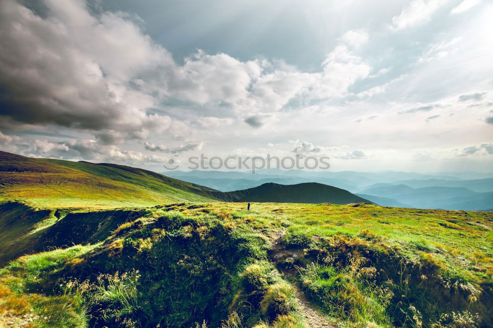 Similar – Image, Stock Photo Alpine summit with clouds