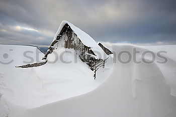 Similar – Image, Stock Photo Snowed in in a lonely mountain hut