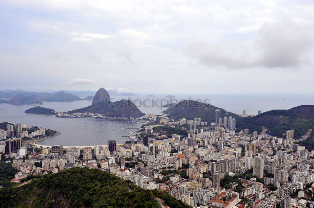 Similar – Image, Stock Photo Panoramic view of Rio de Janeiro from above, Brazil