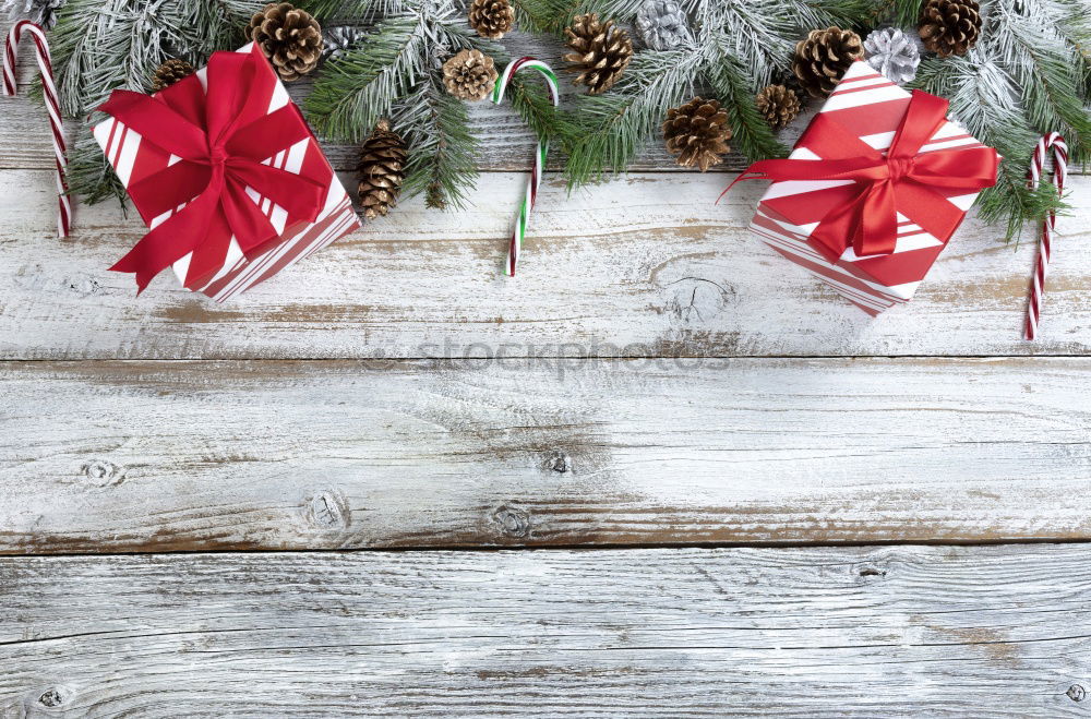 Similar – Image, Stock Photo Christmas gift boxes on white background
