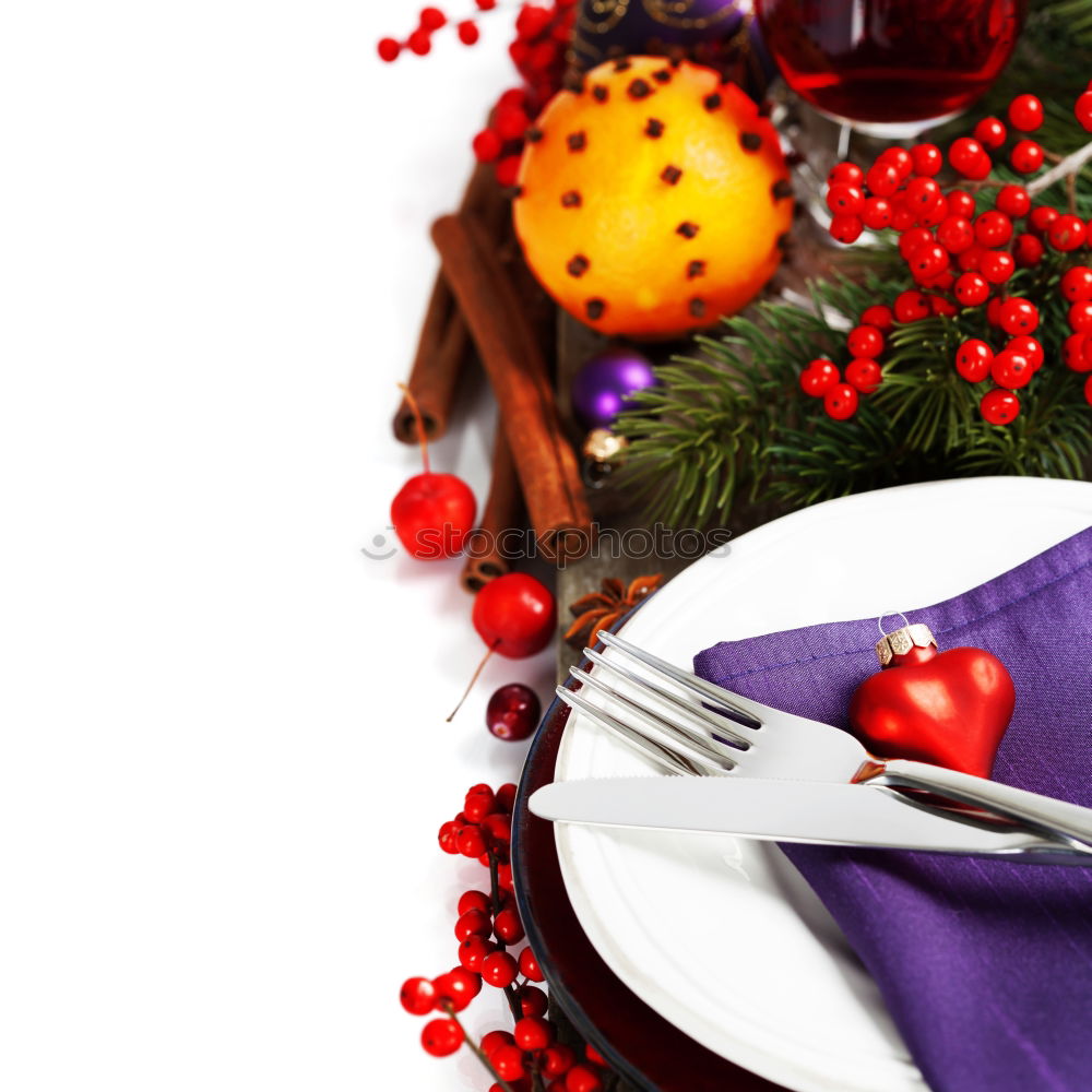 Similar – Image, Stock Photo Christmas, table decoration with fir branch and snowman