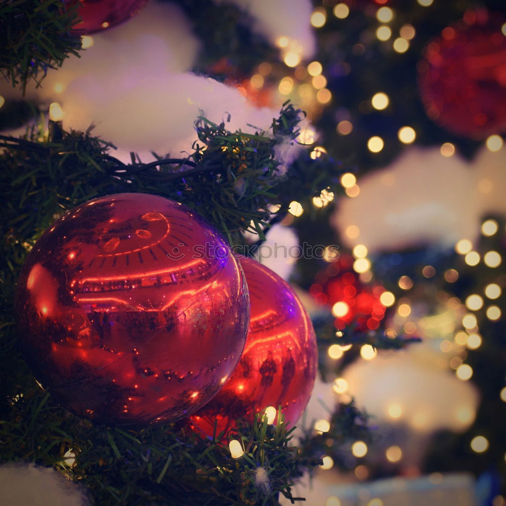 Similar – Festively decorated Christmas tree for Christmas in the living room