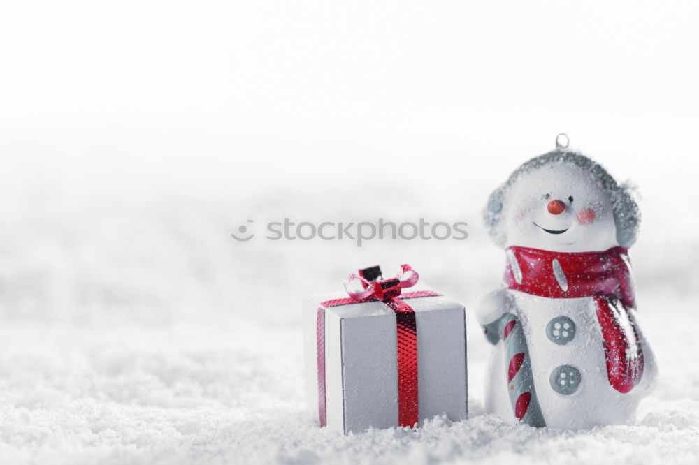 Similar – Image, Stock Photo Christmas present on snow