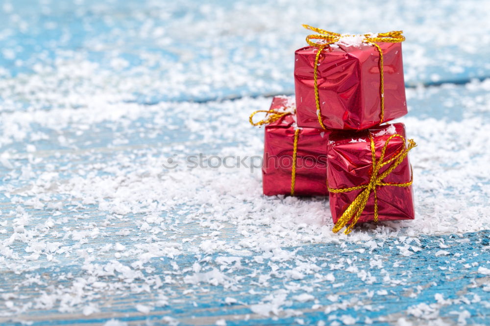 Similar – Image, Stock Photo Christmas present on snow