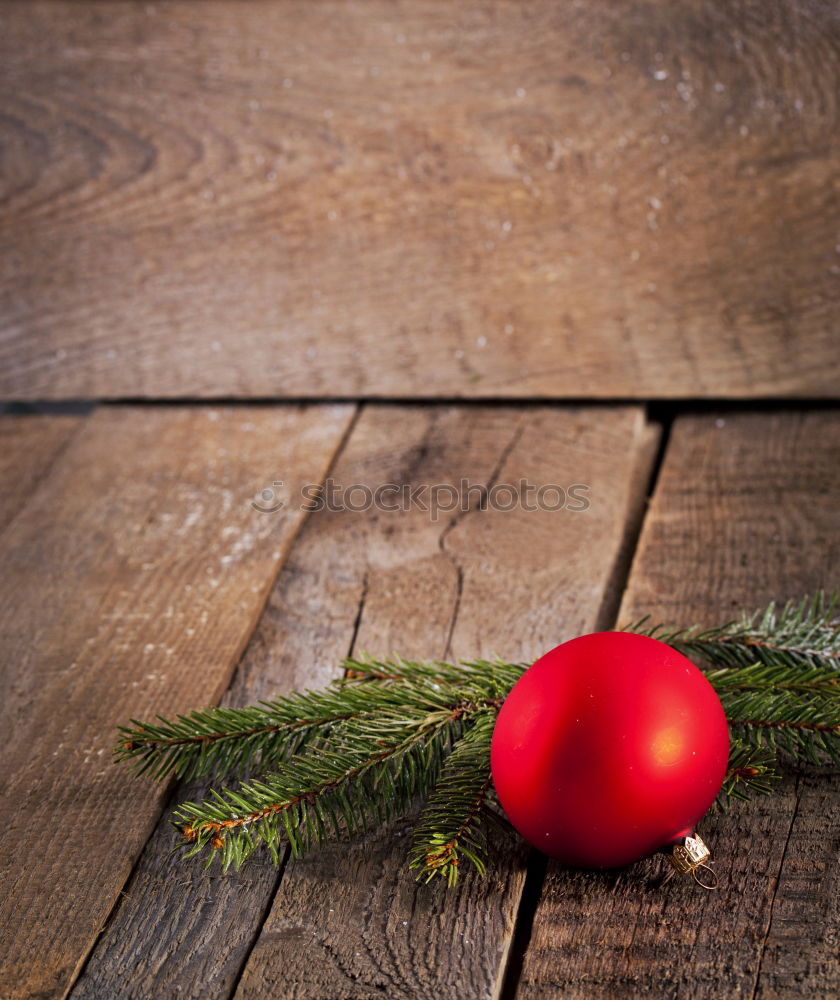 Image, Stock Photo Red Christmas bauble.