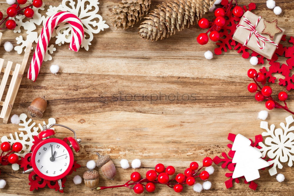 Similar – Notebook on a winterly decorated Christmas table