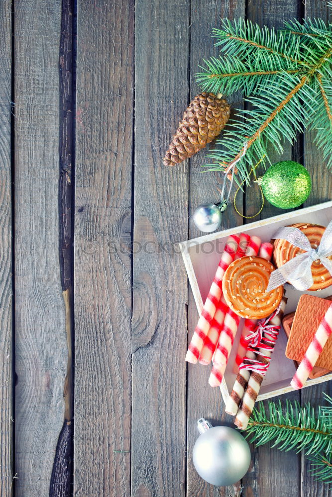 Similar – Image, Stock Photo Christmas cookies in a kid lunch box