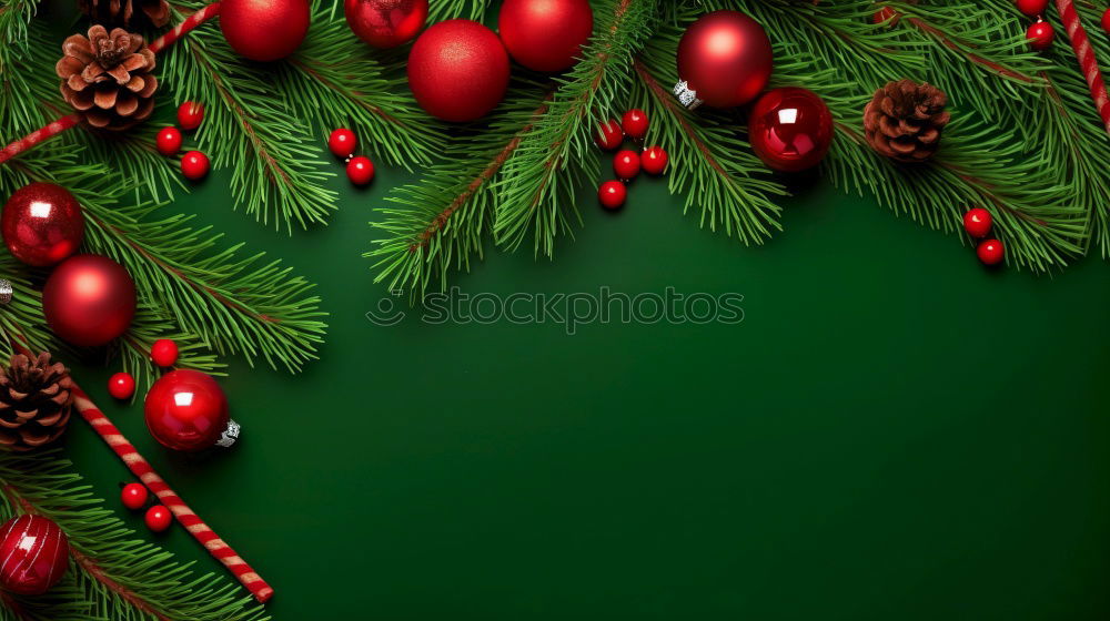 Similar – Image, Stock Photo Christmas fir shape on branch