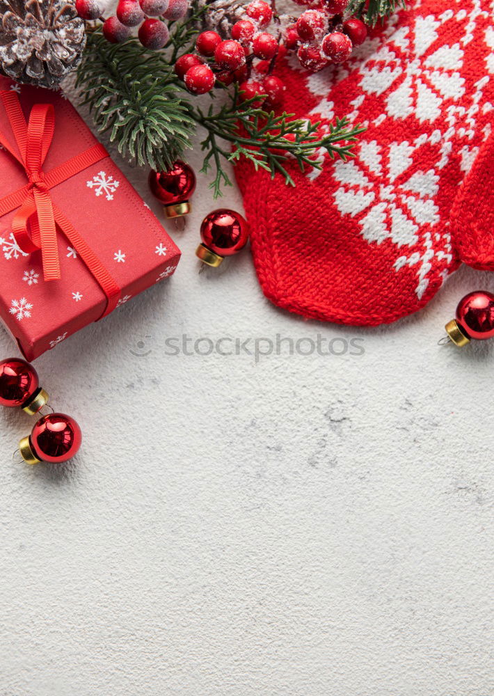 Similar – Image, Stock Photo Christmas presents with paper snowflakes