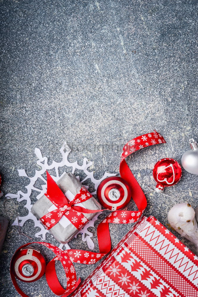 Similar – Image, Stock Photo Christmas presents with paper snowflakes