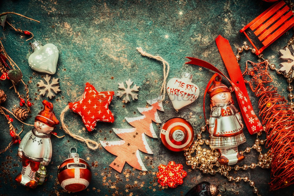 Christmas, background with red decoration