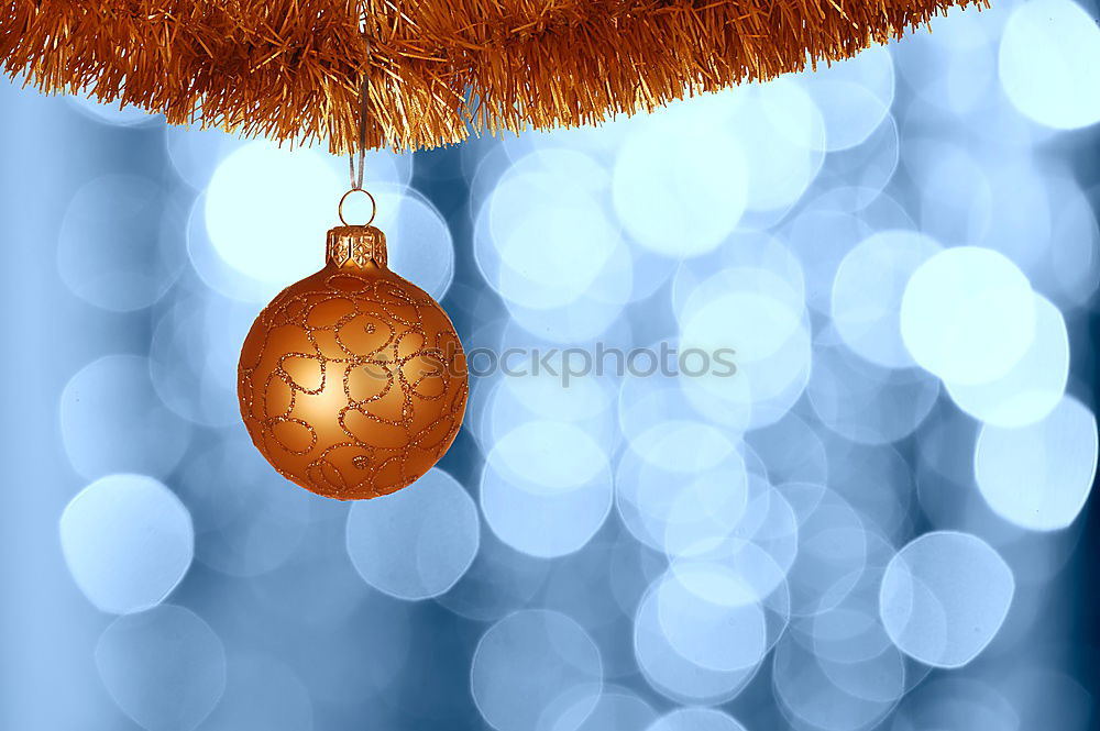 Similar – Image, Stock Photo Golden Hanging Christmas Ball