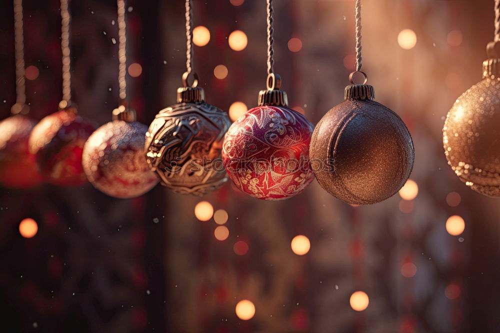 Similar – Image, Stock Photo retro christmas decorations with christmas