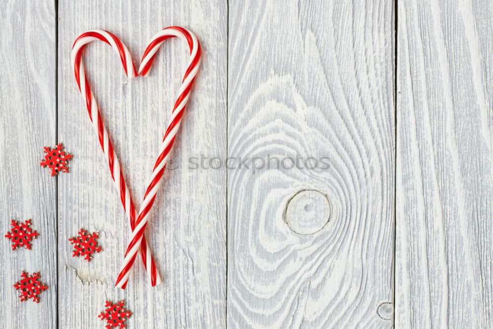 Similar – Image, Stock Photo Circle on Christmas Decoration Ornaments, red on white