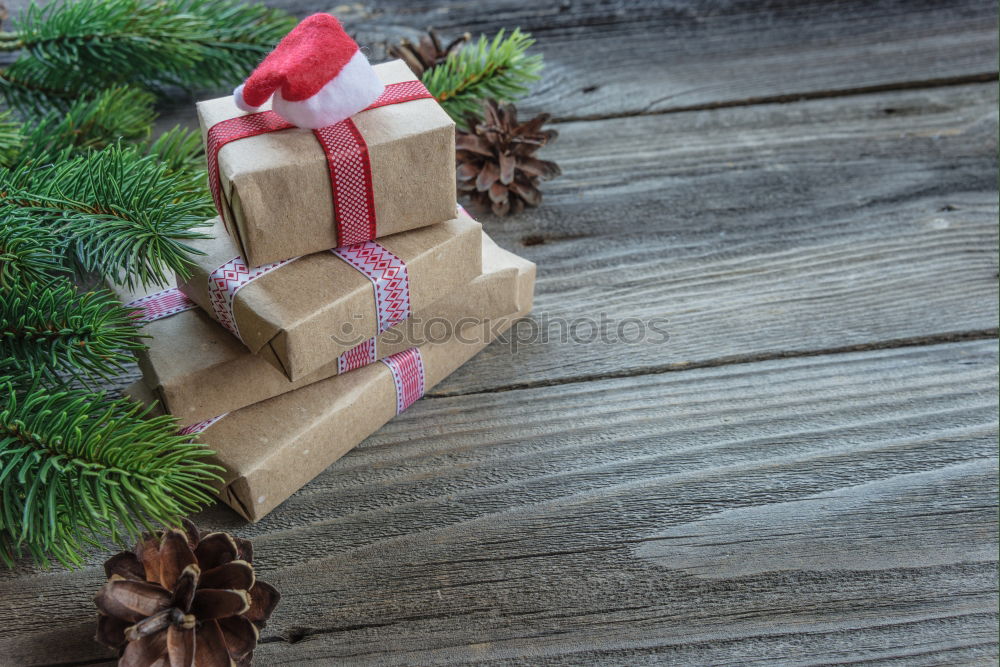 Similar – Gingerbread cookie on Christmas gift