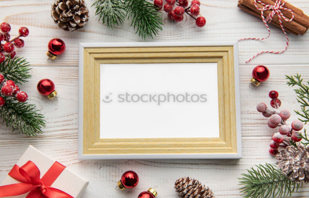 Similar – Image, Stock Photo empty picture frame on a gray wooden surface