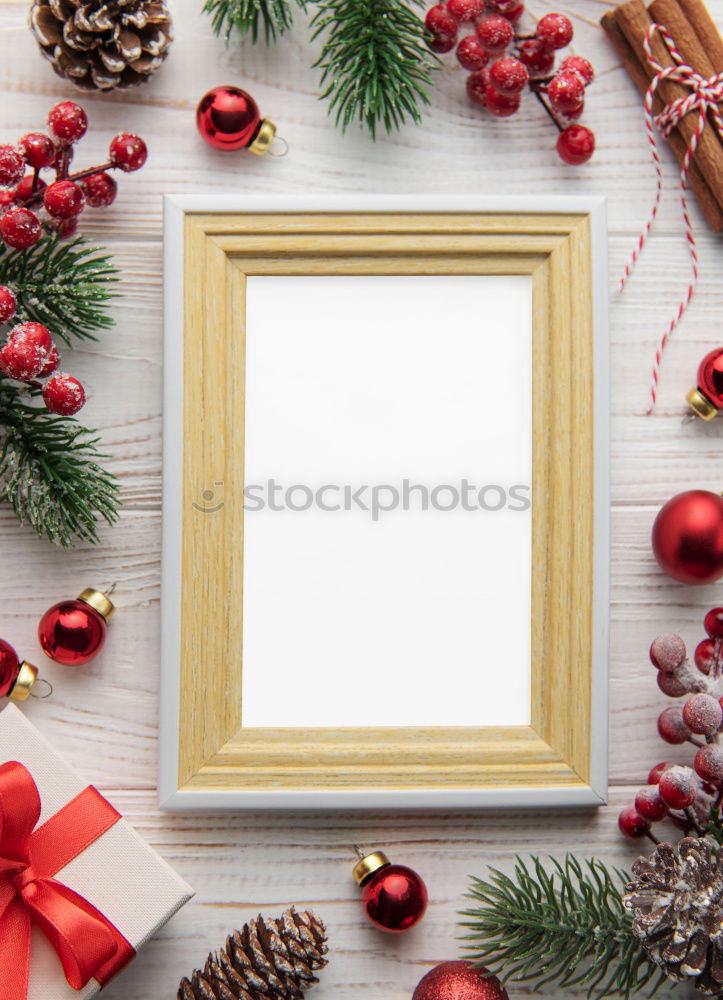 Similar – Image, Stock Photo empty picture frame on a gray wooden surface