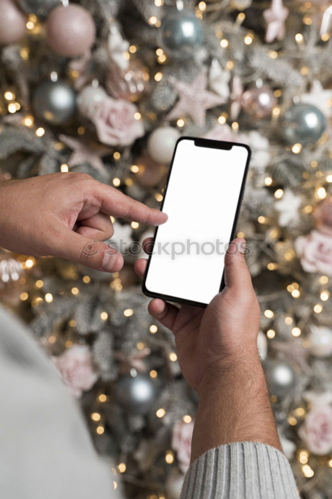 Similar – Image, Stock Photo Flat lay of Christmas ornaments