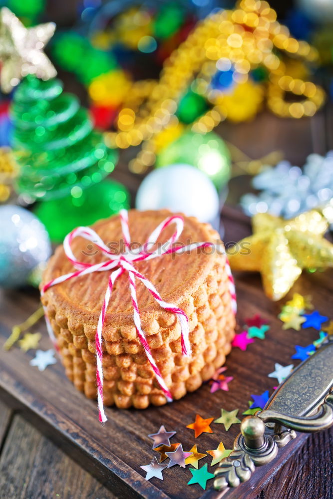 Similar – Image, Stock Photo Making cupcake for christmas time