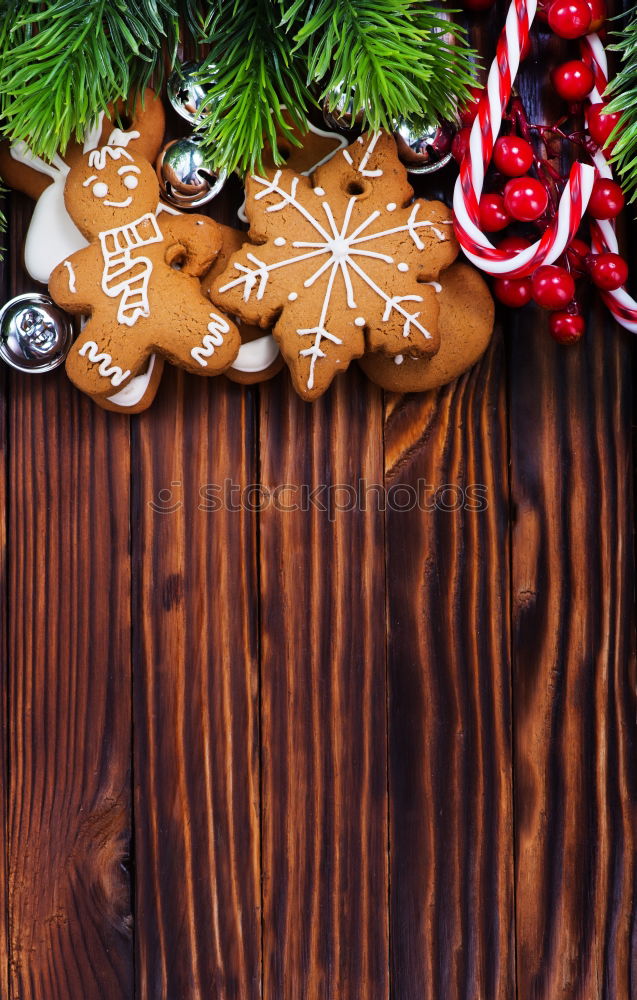 Similar – Image, Stock Photo Christmas card with fir tree, gold and red Christmas decorations
