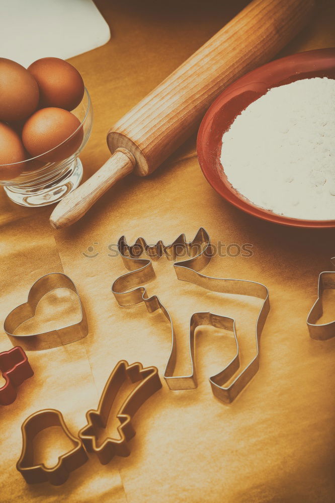 Similar – Image, Stock Photo Baking Christmas cookies at home