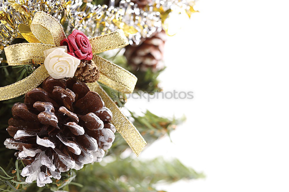 Similar – Image, Stock Photo Turquoise and golden Christmas ornaments border